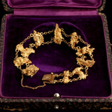 Victorian Gold Nugget Bracelet