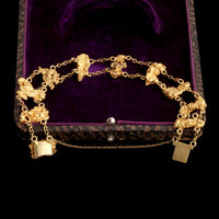 Victorian Gold Nugget Bracelet