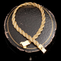 Late 19th Century Braided Gold Bracelet