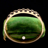 Late Victorian Onyx & Diamond Checkerboard Bangle