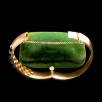 Late Victorian Onyx & Diamond Checkerboard Bangle