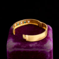 Victorian Emerald & Diamond Bangle