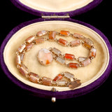 Georgian Agate Link Bracelet