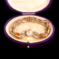 Georgian Agate Link Bracelet