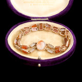 Georgian Agate Link Bracelet
