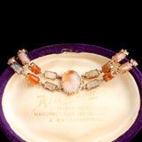 Georgian Agate Link Bracelet