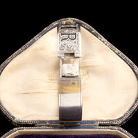 Victorian "Souvenir" Silver & Enamel Bangle