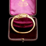 Late 19th Century French Gilt Silver & Garnet Double Eagle Bracelet