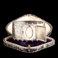 Victorian Ivy & Primrose Locket Bangle