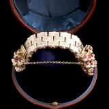 Victorian Gilt Silver & Garnet Bracelet