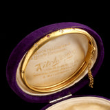 Victorian "A.V.L.H. 1900" Ruby & Diamond Bangle