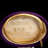 Victorian "A.V.L.H. 1900" Ruby & Diamond Bangle