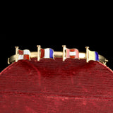 Victorian "1896" Nautical Signal Flag Bangle