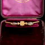 Archaeological Revival Banded Agate Bow Bracelet