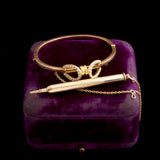 Victorian Double Horseshoe Pencil Bangle