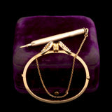 Victorian Double Horseshoe Pencil Bangle