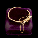 Victorian Double Horseshoe Pencil Bangle