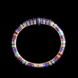 1920s Egyptian Revival Lapis & Enamel Bangle