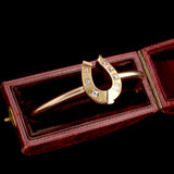 Late 19th Century Austrian Diamond Horseshoe Expandable Bangle