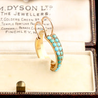 Victorian Turquoise Hoop Earrings