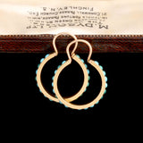 Victorian Turquoise Hoop Earrings