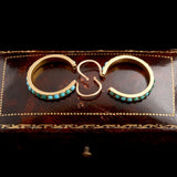 Victorian Turquoise Hoop Earrings