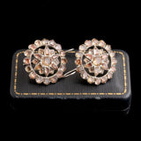 Late 18th Century Iberian Topaz Cluster Earrings