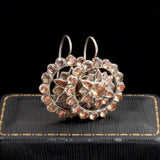 Late 18th Century Iberian Topaz Cluster Earrings