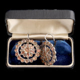 Late 18th Century Iberian Topaz Cluster Earrings