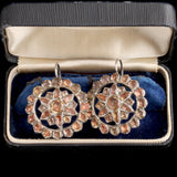 Late 18th Century Iberian Topaz Cluster Earrings