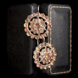 Late 18th Century Iberian Topaz Cluster Earrings