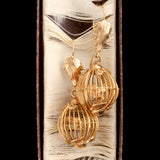 Late Victorian Birdcage Earrings