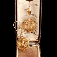 Late Victorian Birdcage Earrings