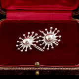 Victorian Silver Starburst Earrings