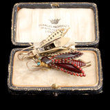 Victorian Vauxhall Glass Fly Earrings