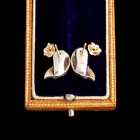 Georgian Rose Cut Diamond Swirl Studs