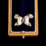 Georgian Rose Cut Diamond Swirl Studs