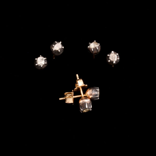 Georgian Petite Rose Cut Diamond Studs