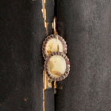 Georgian Dendritic Agate & Garnet Earrings