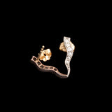 Victorian Diamond Ray Earrings