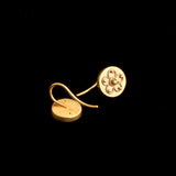 Etruscan Revival Teeny Tiny Forget Me Not Earrings