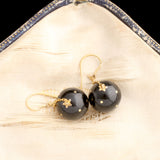 Victorian Pique Polka Dot Pendant Earrings