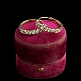 Georgian Paste Hoop Earrings