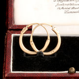 Mid 19th Century Sicilian Ouroboros Hoop Earrings