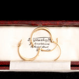 Mid 19th Century Sicilian Ouroboros Hoop Earrings