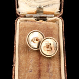 Victorian Banded Agate & Diamond Star Stud Earrings