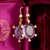 Victorian Amethyst Sunburst Earrings