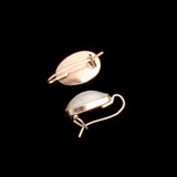 Edwardian Blister Pearl Earrings