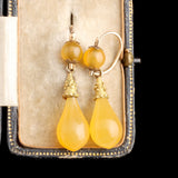 Archaeological Revival Day to Night Agate Earrings