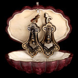 Victorian Scalloped Drop Pique Earrings